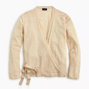 Cashmere wrap cardigan j crew